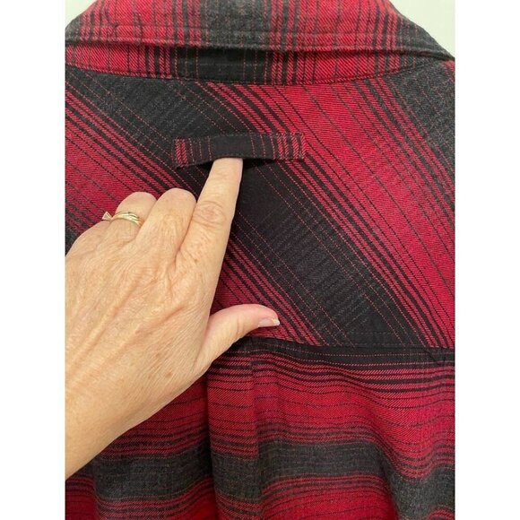 Legendary Whitetails Mens Red & Black Plaid Flannel Shirt 3XT 100% Cotton - Picture 9 of 15